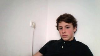 Danish 18yo Single Teen Boy & Masturbate-Masturbating Show.