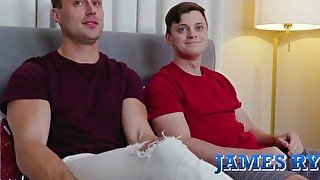 Straight Guy Damien White 1st Gay Handjob Ever!