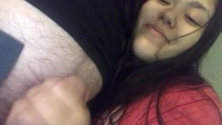 Young Latina Milf Selfie Handjob