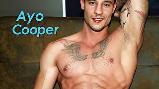 Ayo Cooper on Flirt4Free - Tatted Euro Stud w Monster Cock Jerks Off Hard