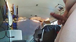 Masterbating rock hard dick in a schoolie