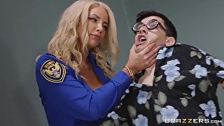 Nicolette Shea and her GF fucked illegal migrant in threesome