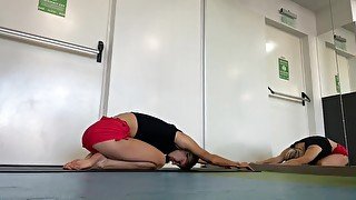 Sexy yoga session