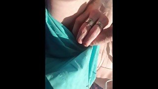 flashing cock on bus