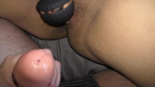 My best friend with huge cock almost cum in my wife fertile pussy!