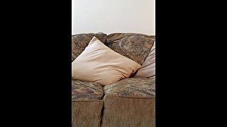 Kell Da SexBeast Home Alone Masturbating Until He Drops Huge Cumload On Coffee Table