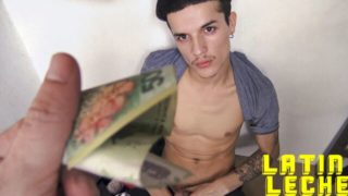 Scrawny Latino dude takes a huge facial after raw anal