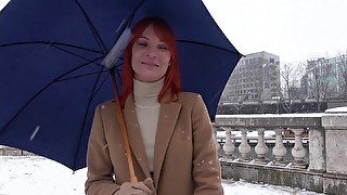 Hardcore ass fucking with foxy redhead Russian babe Kessie Shy