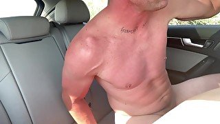 Fucking hot blonde rough in the car