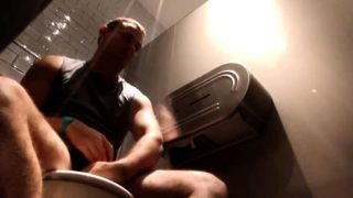 spy hidden caught wanker in public toilet