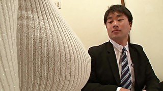 Japanese cutie with amazing huge Asian boobs gets dicked - fetish