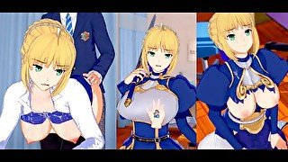 【エロゲーコイカツ！】FGO アルトリア・ペンドラゴン3DCGアニメ動画(フェイト)[Hentai Game Koikatsu! Fate Artoria Pendragon(Anime 3DCG