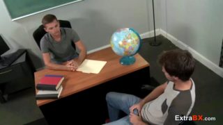 Gay teacher grades his gay student