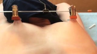 Slave Nippel Breast Torture Stretching Needle