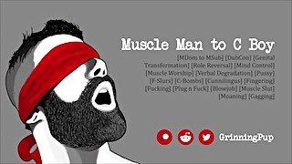 [Audio] Muscle Man Gets Turned into a Cunt-Boy