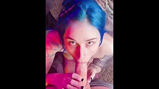 POV: Shy Goth Girlfriend Wants Your Cum On Her Face for the First Time