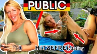 Tattooed and pierced! FitXXXSandy fucked in public! HITZEFREI.dating