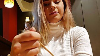 Playing With Lush in Public #3 Swallowing Cum in Change Room!! xxx