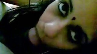 Temptingly hot Indian charmer with big tits knows how to give a great blowjob
