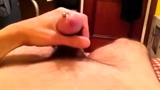 MULTIPLE MASSIVE ORGASMS OF A PIERCED COCK