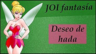 JOI fantasia con hada cachonda. Voz española.