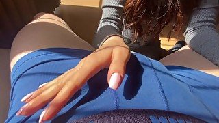 Suck my boyfriend's big cock before online school session { SexxyLittleFox }