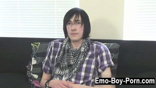 Gay fuck Adorable emo guy Andy is new to porn but he