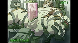 Tiger get milking by machine HD by geppei