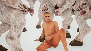 Furry monsters fuck a young twink  horsecock in tight ass  gay furry