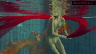 Very hot underwater show with Nastya