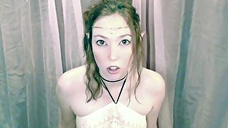 But, My Virginity Vows! Elf Priestess Mutual Masturbation + JOI