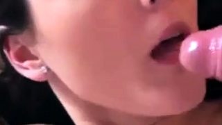 POV blowjob and facial in their schools bathroom