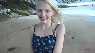 Kate makes it to Hawaii, and you make her cum.