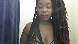 Smoking Ebony BBW Sticky Syrup Shower Big Nipples Fat Ass Clap Cami Creams