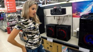 Sound controlled vibrator in public place - Lovense Lush 2 unusual test | Letty Black