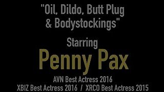 Dildo, Buttplug & Bodystockings! Penny Pax Fills Her Holes!