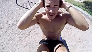 MenPOV After park workout big dick fuck