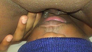 Tongue Fucking Her Pussy