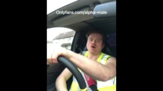 Straight British Builder Going Dogging Site On Lunch Break