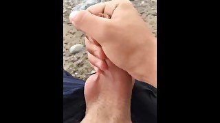 Quick wank on a beach