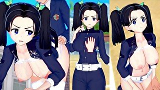 【エロゲーコイカツ！】鬼滅の刃 神崎アオイ3DCG巨乳アニメ動画[Hentai Game Koikatsu! Demon Slayer Aoi Kanzaki(Anime 3DCG Video)]