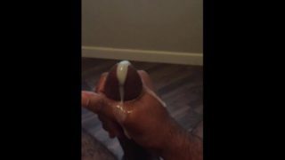 Amateur Hot Guy stroked his BBC and lets a big load of Cum out POV