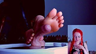 Foot stream record foot teasing the dick - mistressinni CB