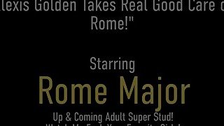 Mature Blonde Alexis Golden Takes Big Cock Rome Major Deep In Her Throat!